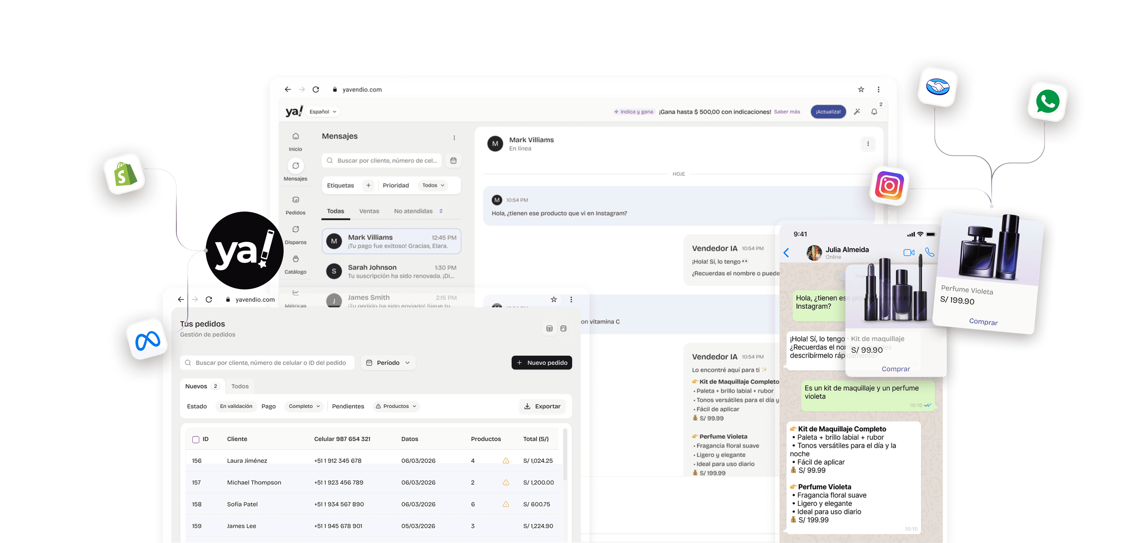 YaVendió platform — WhatsApp AI sales agent