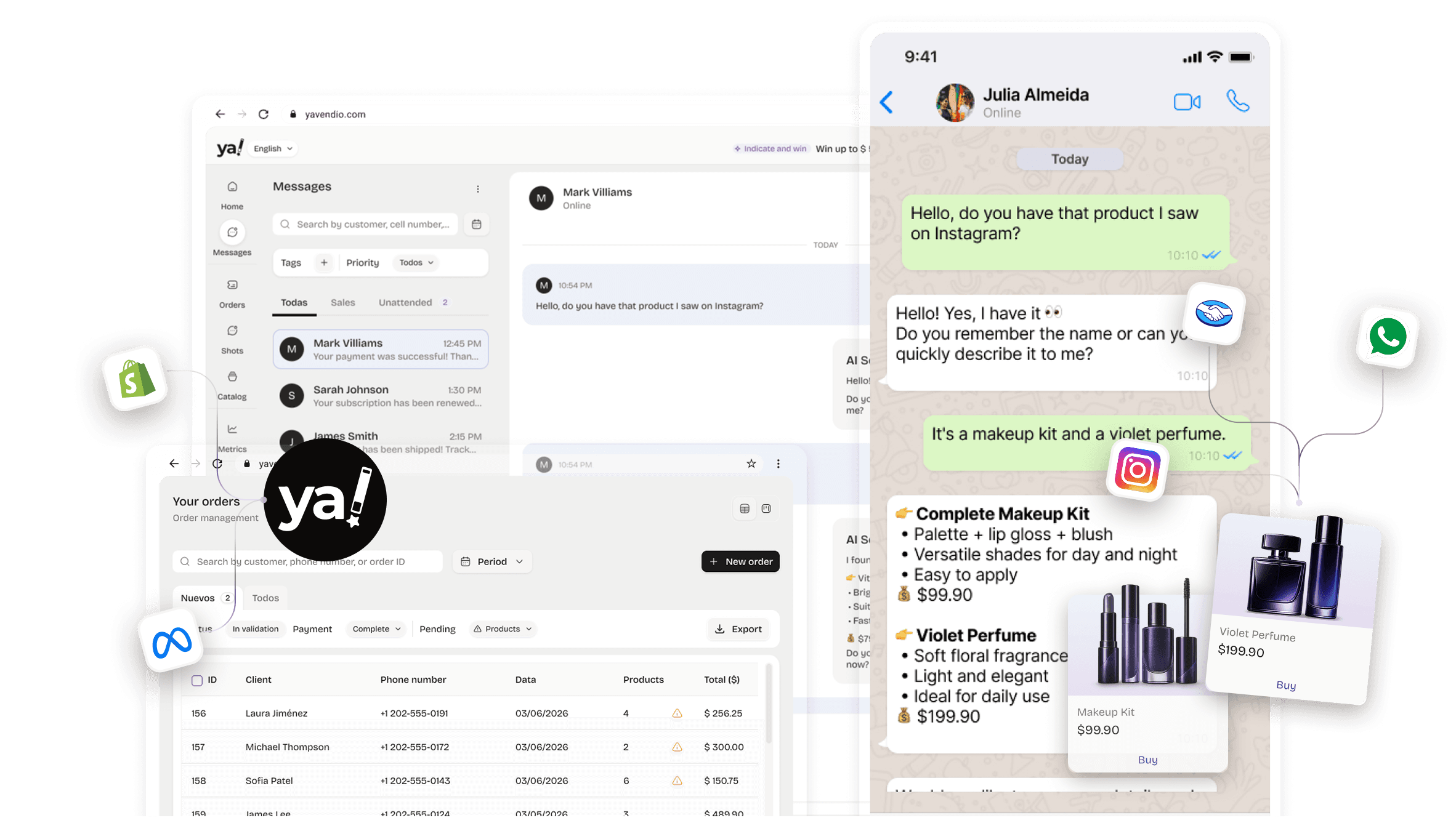 yavendió! platform — WhatsApp AI sales agent