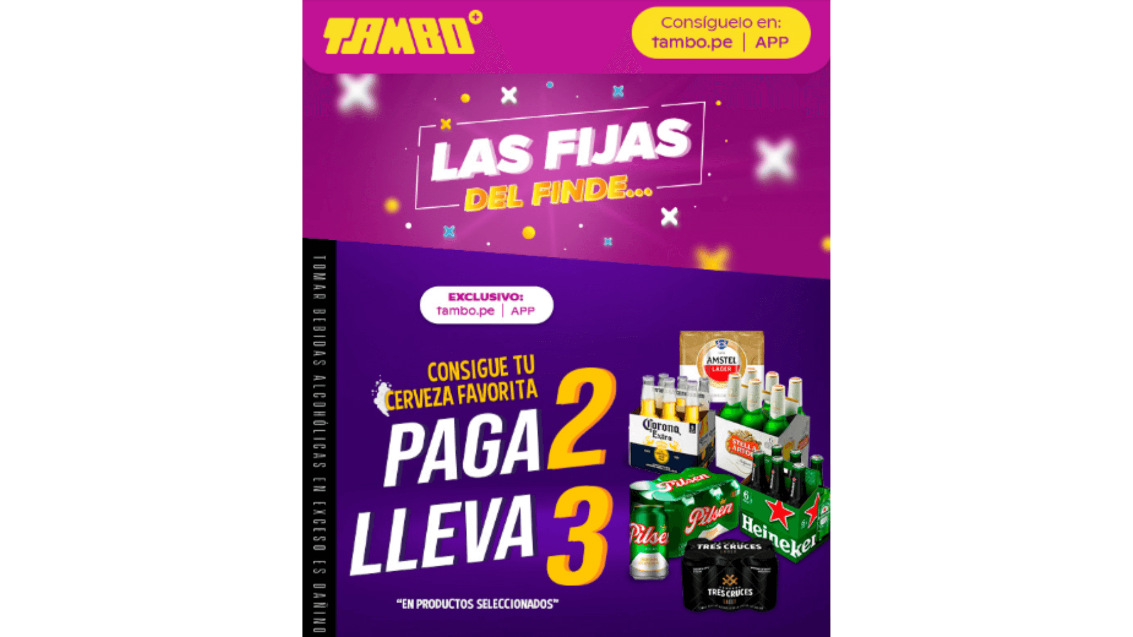 Promocion 3x2 ejemplo de Tambo